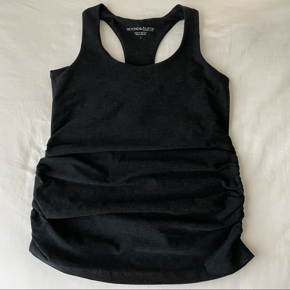 Darkest night Beyond the bump, BY Beyondyoga maternity tank